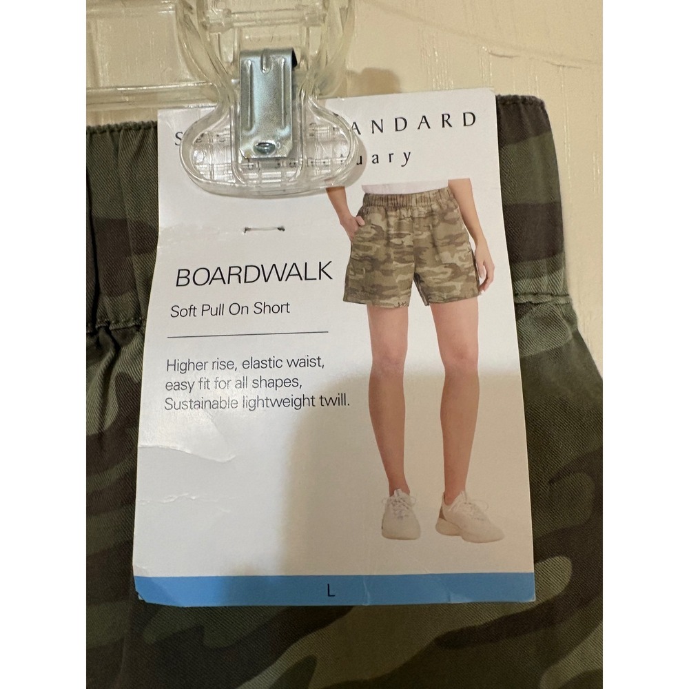 Social Standard by Sanctuary Boardwalk Sage Camo Pull On Shorts Large NWT - Picture 4 of 6
